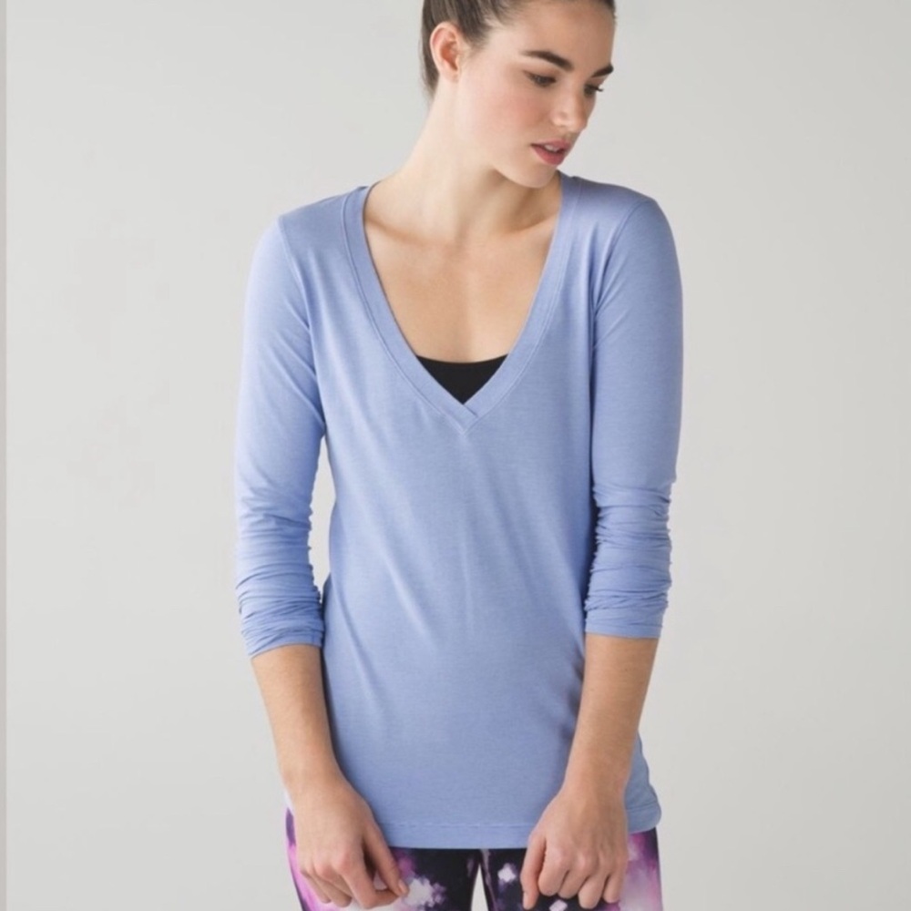 Lululemon Let Be Long Sleeve Tee Wee Stripe Lullaby Breeze.
